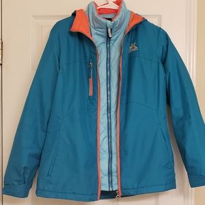 Ski Snowboarding Girls 3-in-1 Jacket